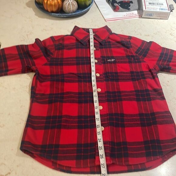 Hollister flannel plaid button down SZ medium - Picture 6 of 7